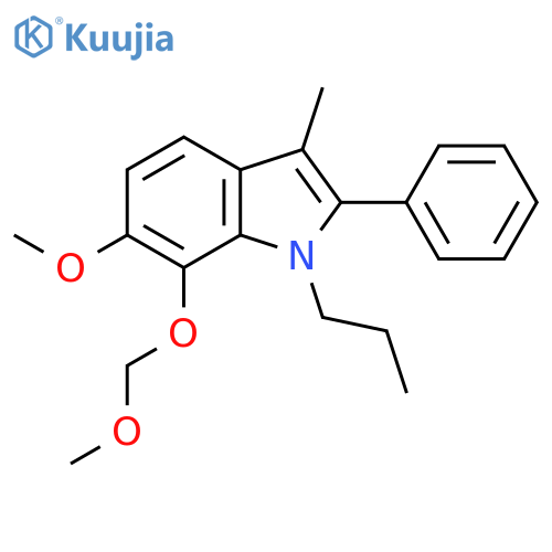 1H-Indole, 6-methoxy-7-(methoxymethoxy)-3-methyl-2-phenyl-1-propyl- structure