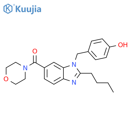 Morpholine,4-[[2-butyl-1-[(4-hydroxyphenyl)methyl]-1H-benzimidazol-6-yl]carbonyl]- structure