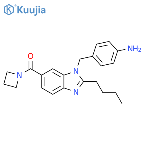 Azetidine,1-[[1-[(4-aminophenyl)methyl]-2-butyl-1H-benzimidazol-6-yl]carbonyl]- structure