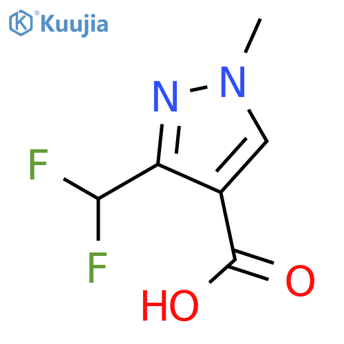 3-(Difluoromethyl)-1-methyl-1H-pyrazole-4-carboxylic acid structure