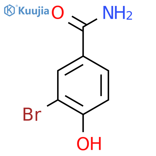 3-Bromo-4-hydroxybenzamide structure