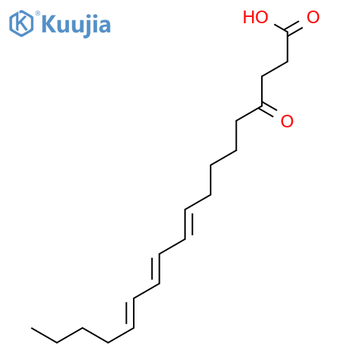 (9Z,11E,13E)-4-Oxo-9,11,13-octadecatrienoic acid structure