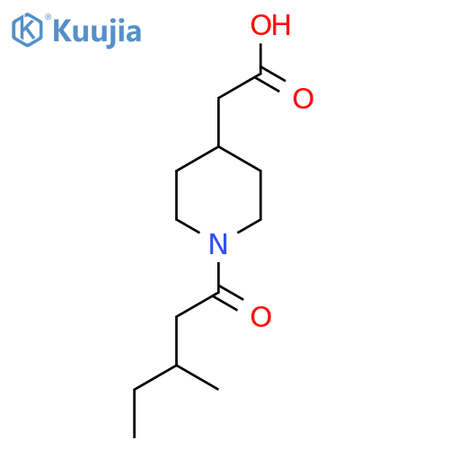2-(1-(3-Methylpentanoyl)piperidin-4-yl)acetic acid structure