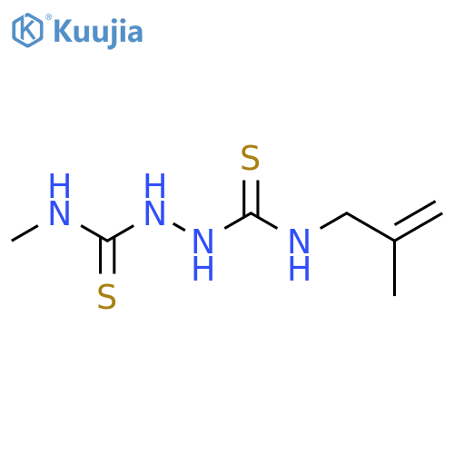1,2-Hydrazinedicarbothioamide, N-methyl-N'-(2-methyl-2-propenyl)- structure