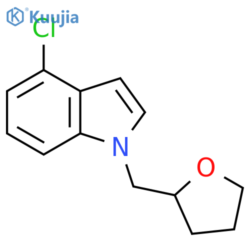 4-Chloro-1-((tetrahydrofuran-2-yl)methyl)-1H-indole structure