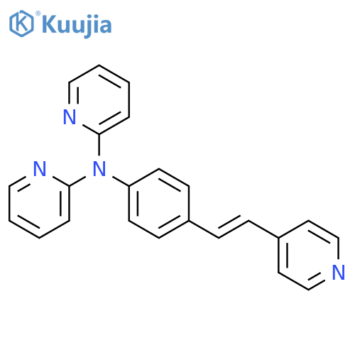 2-Pyridinamine, N-2-pyridinyl-N-[4-[(1E)-2-(4-pyridinyl)ethenyl]phenyl]- structure