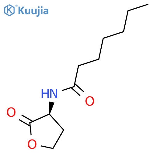 N-Heptanoyl-L-homoserine lactone structure