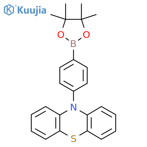 10-(4-(4,4,5,5-Tetramethyl-1,3,2-dioxaborolan-2-yl)phenyl)-10H-phenothiazine structure