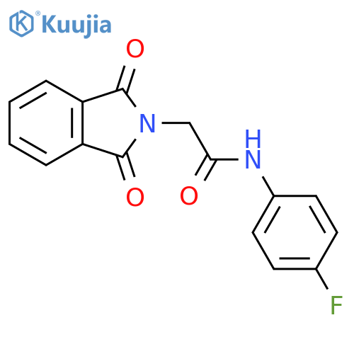 2-(1,3-dioxo-2,3-dihydro-1H-isoindol-2-yl)-N-(4-fluorophenyl)acetamide structure