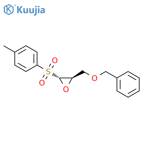 Oxirane, 2-[(4-methylphenyl)sulfonyl]-3-[(phenylmethoxy)methyl]-, (2R,3R)-rel- structure