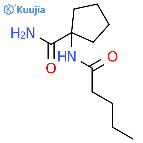 1-Pentanamidocyclopentanecarboxamide structure