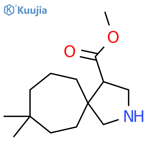 methyl 8,8-dimethyl-2-azaspiro4.6undecane-4-carboxylate structure