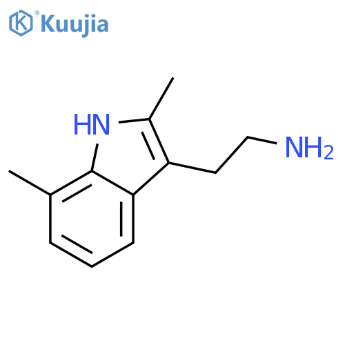 2-(2,7-dimethyl-1h-indol-3-yl)ethylamine structure