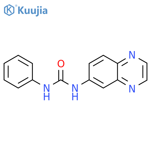 N-Phenyl-N'-(6-quinoxalinyl)urea structure