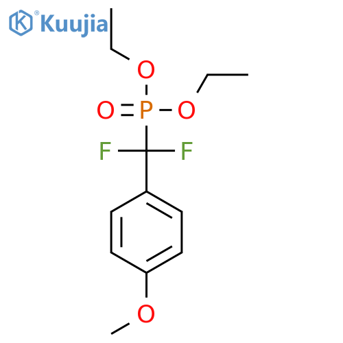 Phosphonic acid, [difluoro(4-methoxyphenyl)methyl]-, diethyl ester structure