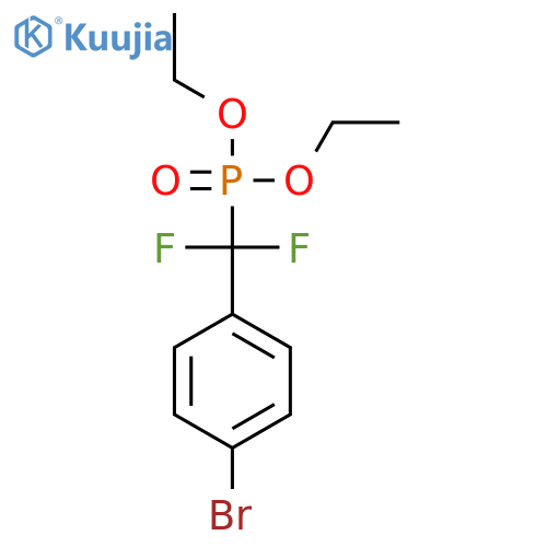 Phosphonic acid, [(4-bromophenyl)difluoromethyl]-, diethyl ester structure
