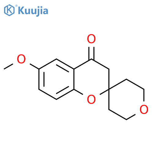 6-methoxy-3,4-dihydrospiro1-benzopyran-2,4'-oxane-4-one structure