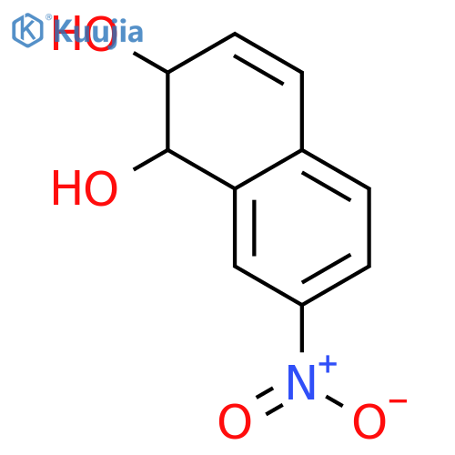 1,2-Naphthalenediol, 1,2-dihydro-7-nitro-, (1R,2S)- (9CI) structure