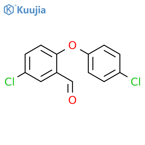 5-chloro-2-(4-chlorophenoxy)benzaldehyde structure