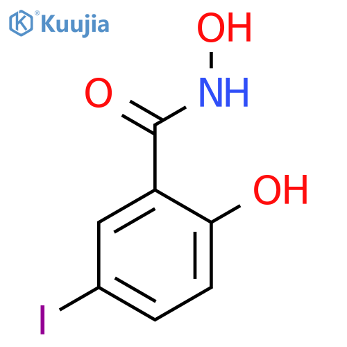N,2-dihydroxy-5-iodobenzamide structure