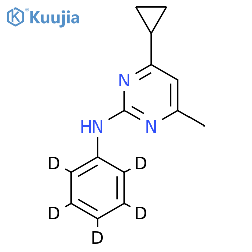Cyprodinil-(phenyl-d5) structure