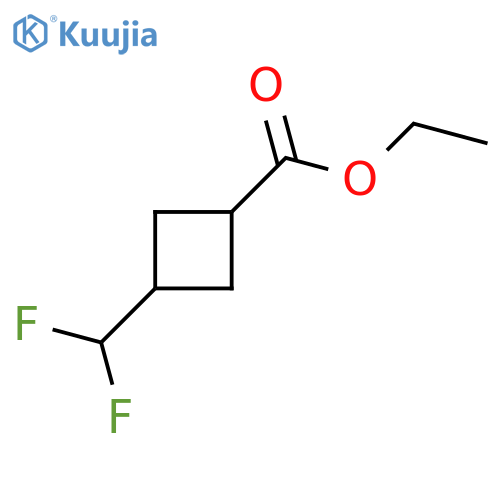 ethyl trans-3-(difluoromethyl)cyclobutanecarboxylate structure