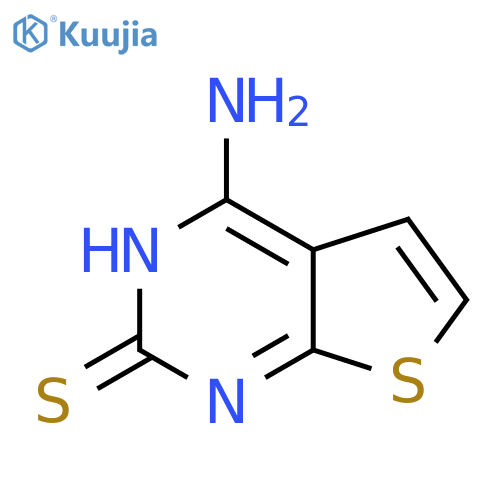 4-Aminothieno[2,3-d]pyrimidine-2-thiol structure