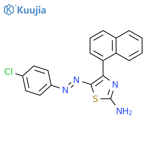 2-Thiazolamine, 5-[(4-chlorophenyl)azo]-4-(1-naphthalenyl)- structure