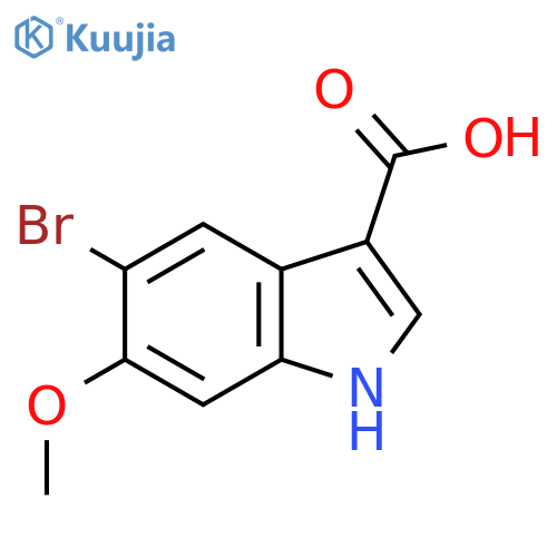 5-bromo-6-methoxy-1H-indole-3-carboxylic acid structure
