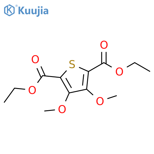 2,5-Thiophenedicarboxylic acid, 3,4-dimethoxy-, diethyl ester structure