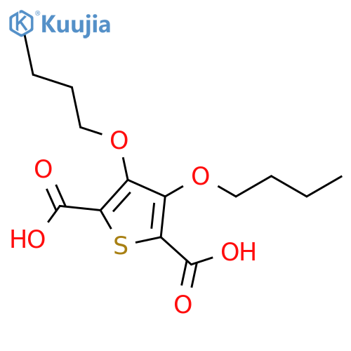 2,5-Thiophenedicarboxylic acid, 3,4-dibutoxy- structure