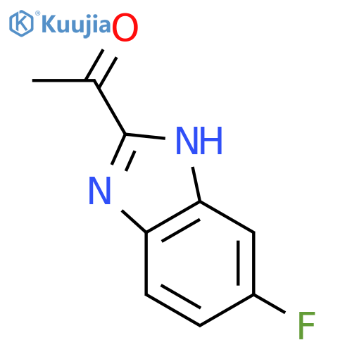 1-(6-fluoro-1H-benzimidazol-2-yl)ethanone hydrochloride structure