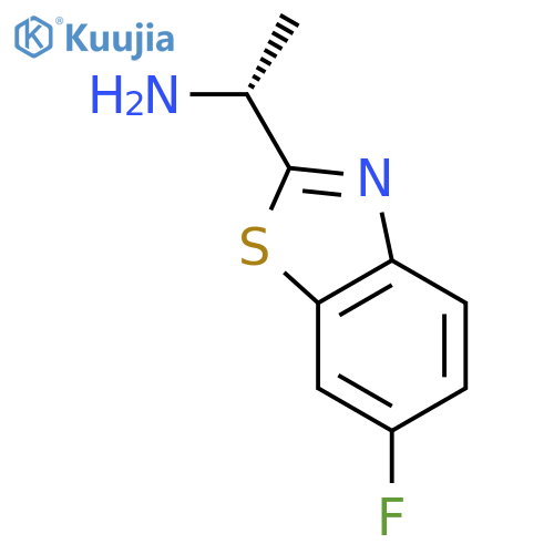 2-Benzothiazolemethanamine,6-fluoro-a-methyl-, (aR)- structure