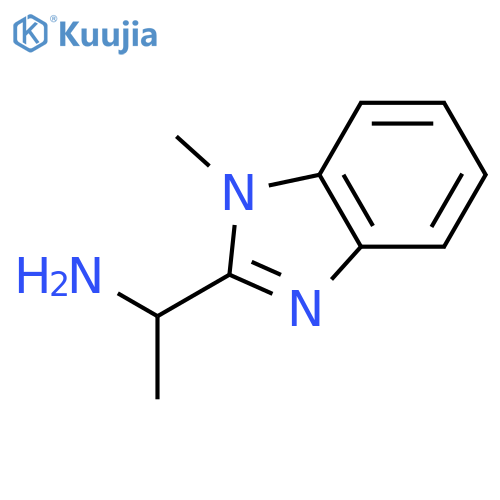 1-(1-Methyl-1H-benzimidazol-2-yl)ethylamine Dihydrochloride Hydrate structure