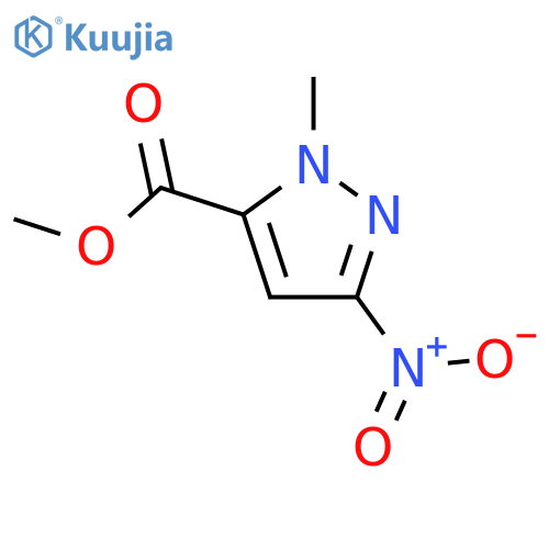 methyl 1-methyl-3-nitro-1H-pyrazole-5-carboxylate structure