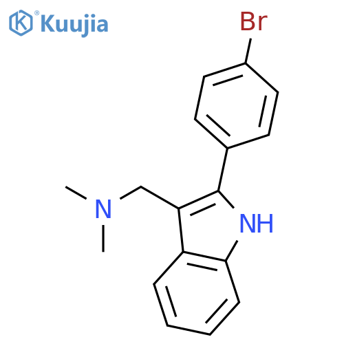 1H-Indole-3-methanamine, 2-(4-bromophenyl)-N,N-dimethyl- structure