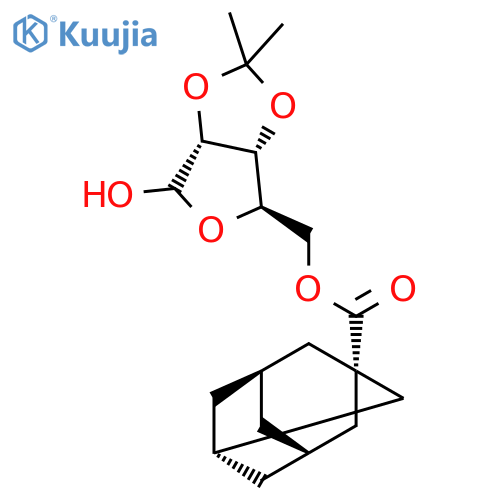a-D-Ribofuranose,2,3-O-(1-methylethylidene)-, 5-tricyclo[3.3.1.13,7]decane-1-carboxylate structure