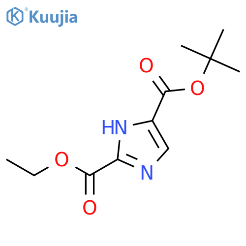 4-tert-butyl 2-ethyl 1H-imidazole-2,4-dicarboxylate structure