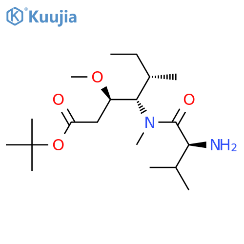 tert-butyl (3R,4S,5S)-4-((S)-2-amino-N,3-dimethylbutanamido)-3-methoxy-5-methylheptanoate structure