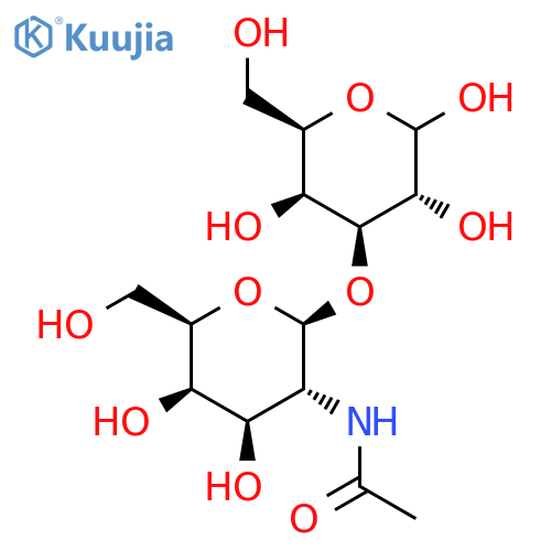 β-D-Galactopyranose, 3-O-[2-(acetylamino)-2-deoxy-β-D-galactopyranosyl]- structure