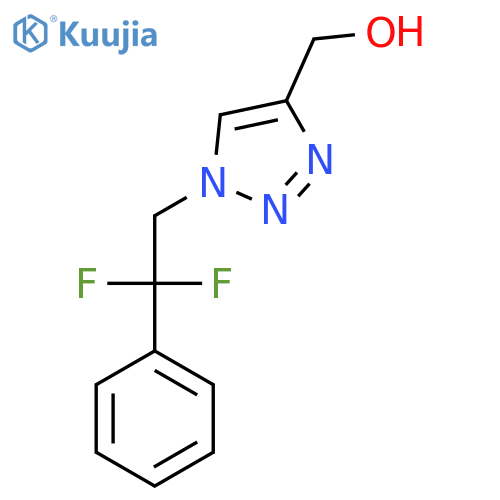 1-(2,2-difluoro-2-phenylethyl)-1H-1,2,3-triazol-4-ylmethanol structure