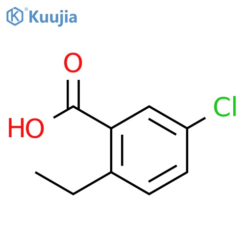 Benzoic acid, 5-chloro-2-ethyl- structure