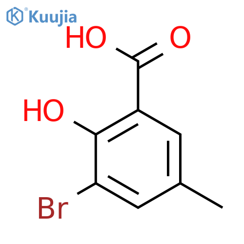 3-Bromo-2-hydroxy-5-methylbenzoic Acid structure