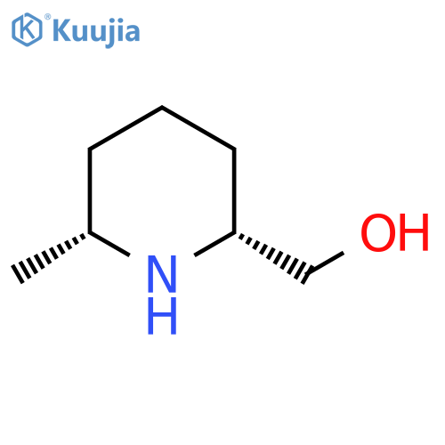2-Piperidinemethanol, 6-methyl-, (2R-cis)- (9CI) structure