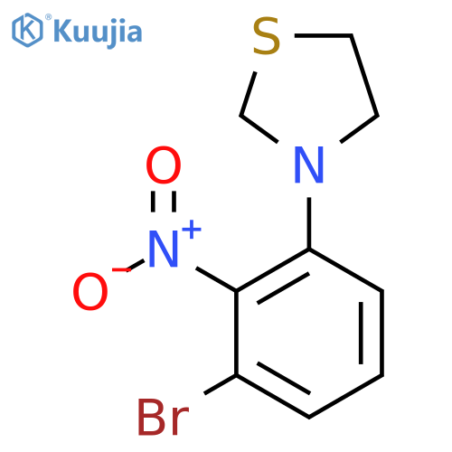 3-(3-Bromo-2-nitrophenyl)thiazolidine structure