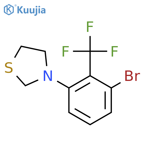 3-(3-Bromo-2-(trifluoromethyl)phenyl)thiazolidine structure