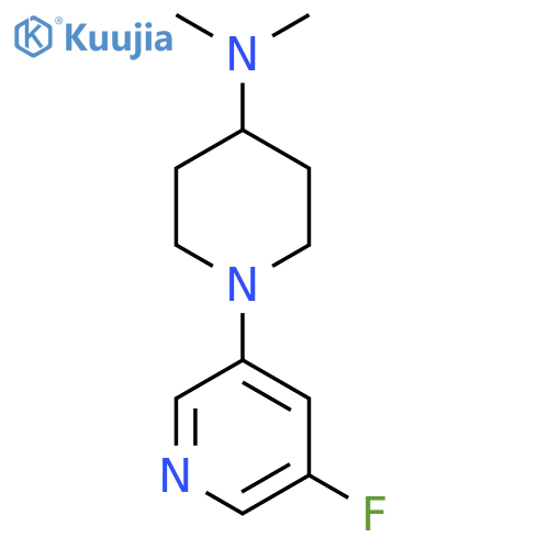 1-(5-Fluoropyridin-3-yl)-N,N-dimethylpiperidin-4-amine structure