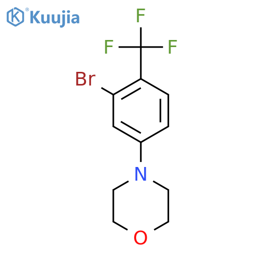 4-(3-Bromo-4-(trifluoromethyl)phenyl)morpholine structure