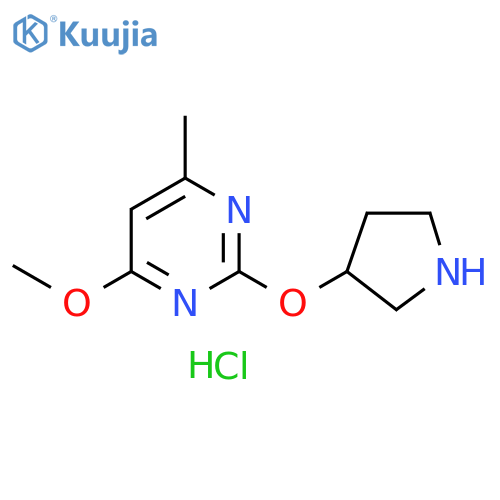 4-Methoxy-6-methyl-2-(pyrrolidin-3-yloxy)pyrimidine hydrochloride structure