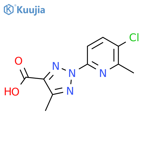 2-(5-Chloro-6-methyl-pyridin-2-yl)-5-methyl-2H-[1,2,3]triazole-4-carboxylic acid structure